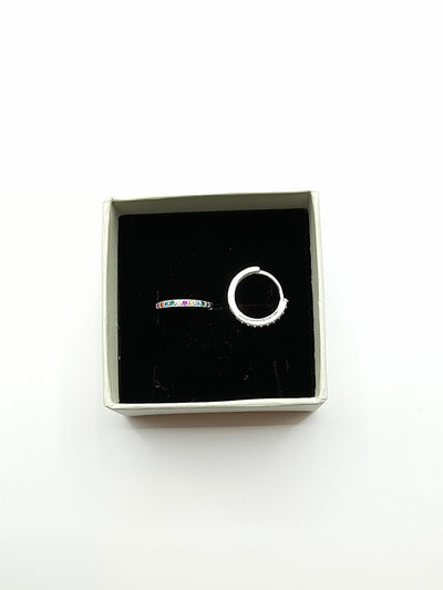 Some Sterling Silver Multi Huggie Earrings 14mm 505