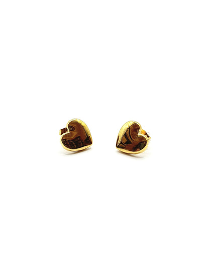 Some Gold Coloured Heart Earrings 610