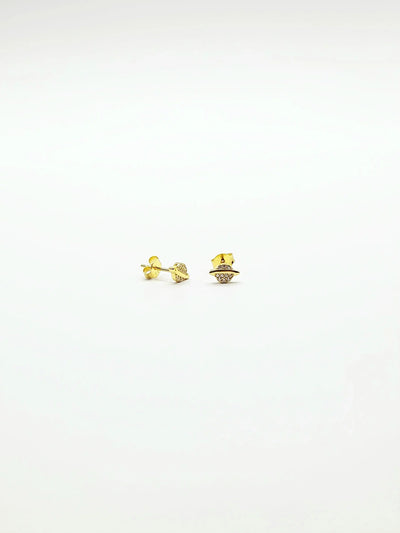 Some Gold Plated Planet Earrings 629