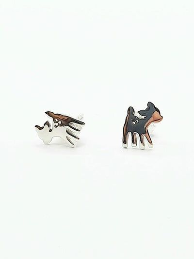Some Sterling Silver Bambi Deer Earrings 681