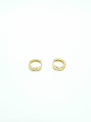 Some Gold Coloured Twist Huggie Earrings 835