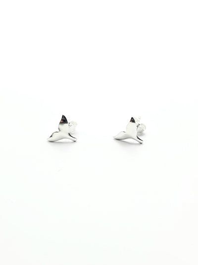 Some Sterling Silver Whale Tail Earrings 851