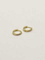Some Sterling Silver Gold Huggie 9mm 948