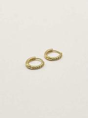 Some Sterling Silver Gold Huggie 9mm 948