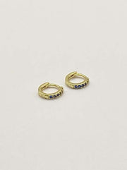 Some Sterling Silver Gold Huggie 9mm 948