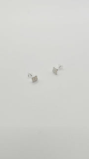 Some Sterling Silver Dot White Blossom Stud Earrings 994