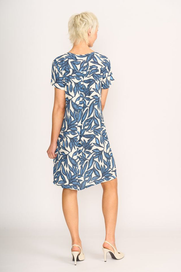 Foil Swing Back Dress in Botany TP14055