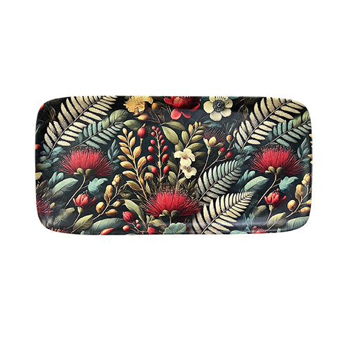 DQ Bamboo Tray Pohutukawa Tapestry