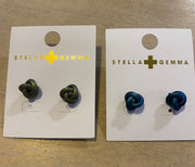 Stella and Gemma Earrings Woven Triangle 8498 8499