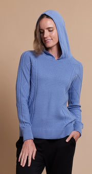 Preen Merino Cable Knit Hooded Jumper TP13593