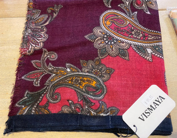 Vismaya Printed Merino Wool Scarf
