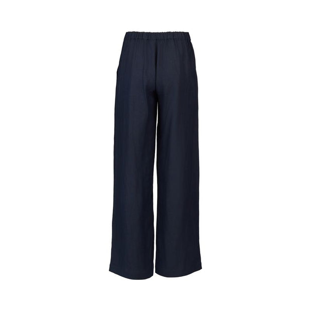 Vassalli Ink Wide Leg Full Length Pant with Elastic Back 5017