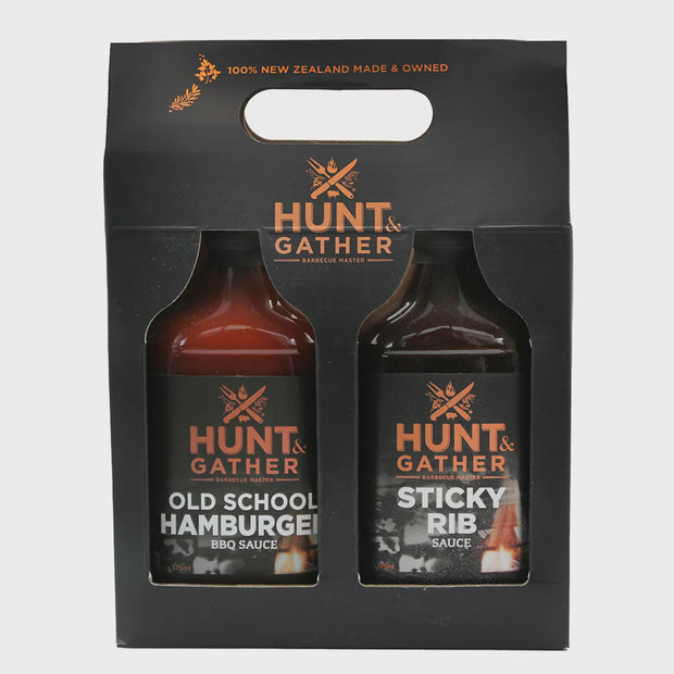 Hunt & Gather Duo Sauce Gift Set - 2 x 375ml Sticky Rib & Hamburger