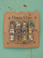 Natural Life Happy Chip Clip Set I Heart My Dog 024