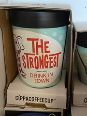 Cuppa Coffee Cup 12oz 5060 The Strongest Drink