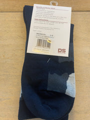 DS Women's Merino Dress Sock Jagged Edge Abstract 960359