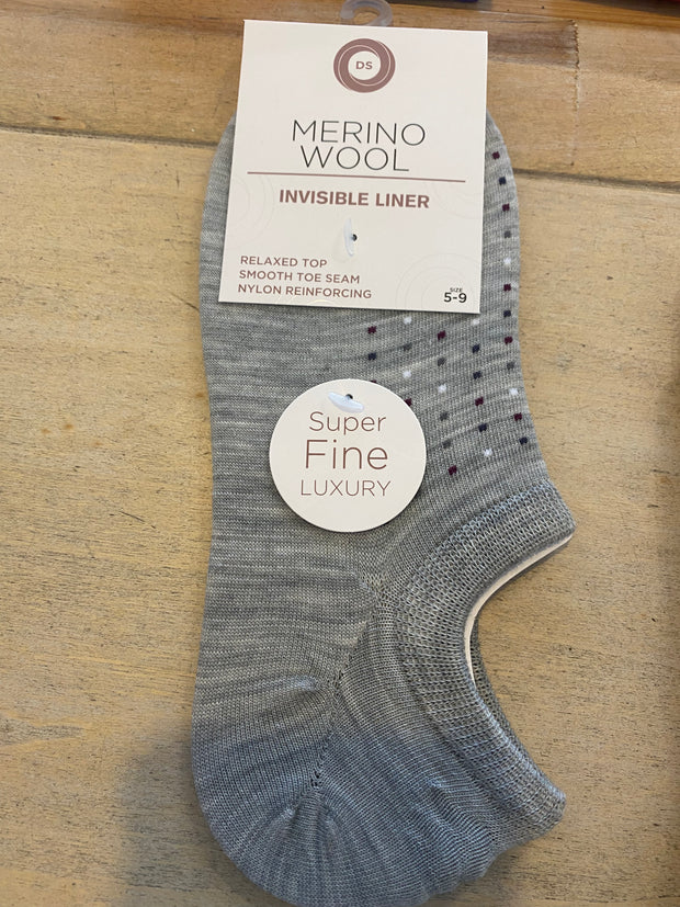 WS Merino Invisible Liner Dot Socks 960319