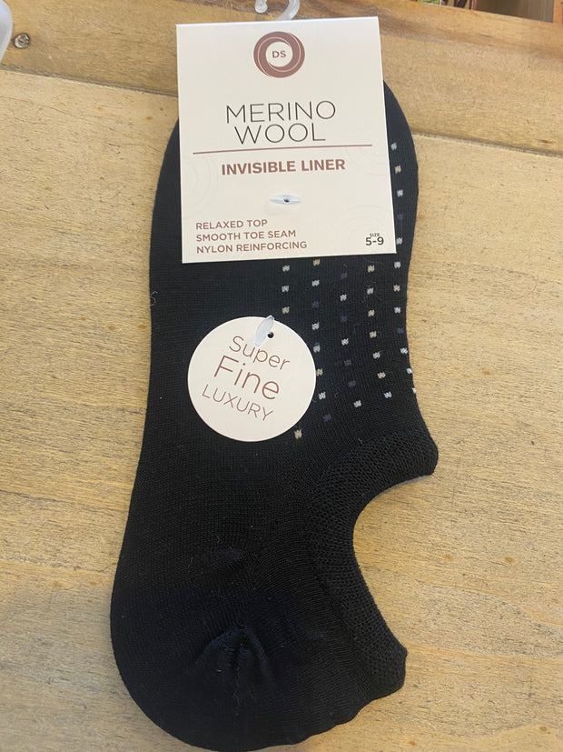 WS Merino Invisible Liner Dot Socks 960319