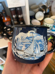 Wolfkamp & Stone Enamel Mug NZTWEM