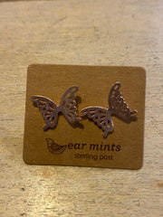 Ear Mints Filigree Butterfly Post Earrings 2505