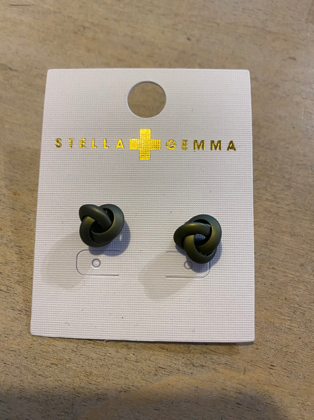 Stella and Gemma Earrings Woven Triangle 8498 8499