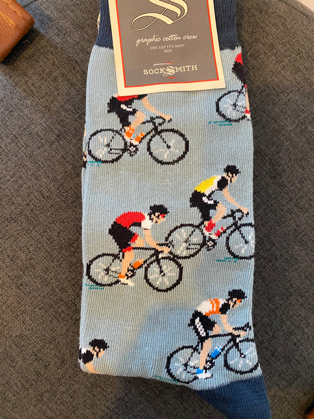 Socksmith  Cycling Bike Crew Socks Large unisex