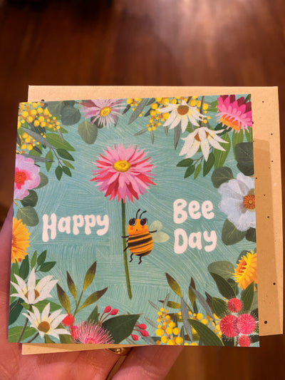 La La Land Happy Bee Day Tag / Small Card DH07