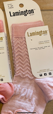 Lamington Petal Merino Knee High Baby Socks