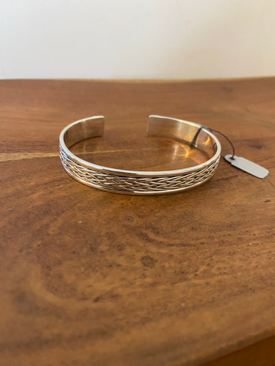 Some Sterling Silver Solid Open Bangle 1015