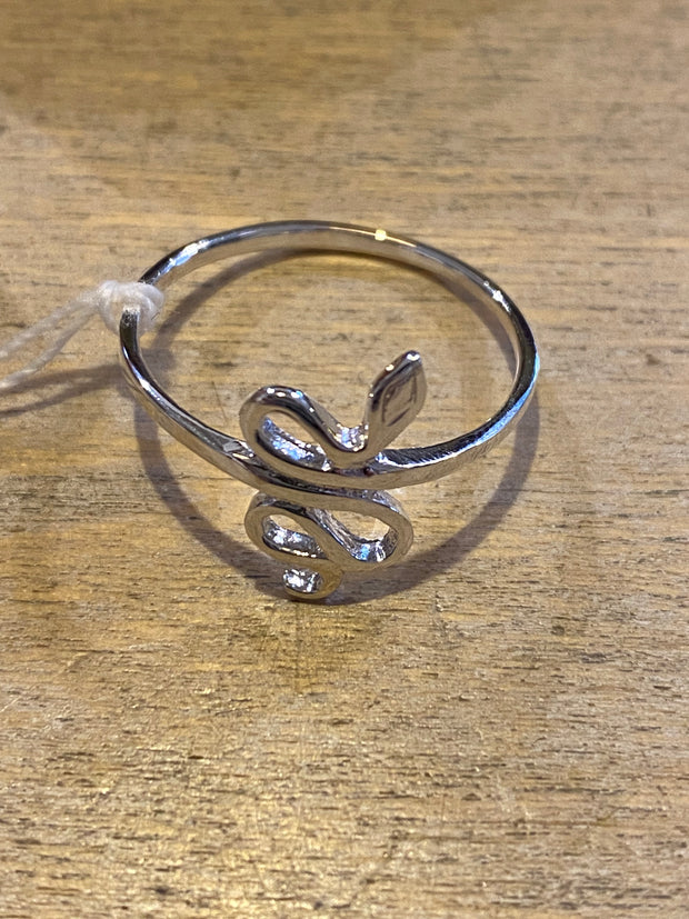 Some Sterling Silver Snake Ring 344