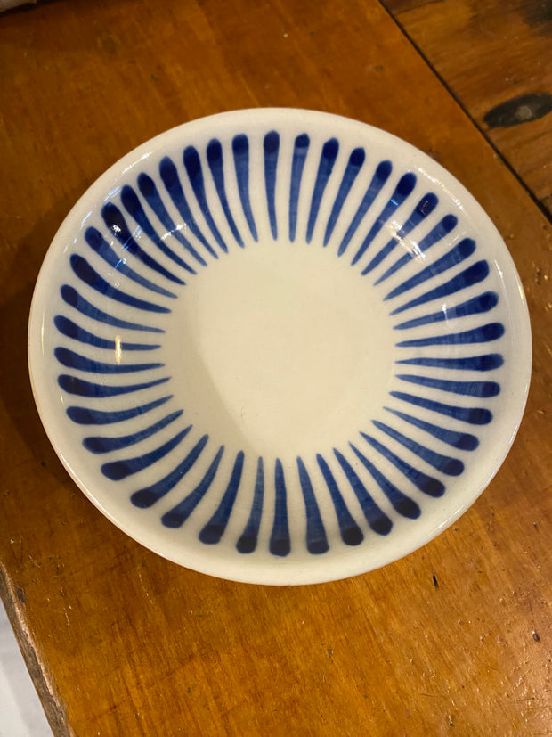 Trade Aid Blue Striped Dish 4062