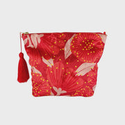 100% NZ Bright Botanical Pohutukawa Velvet Cosmetic Bag 015