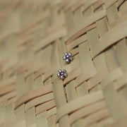 Little Taonga Manuka Gem Stone Stud Earrings Sterling Silver SGS1