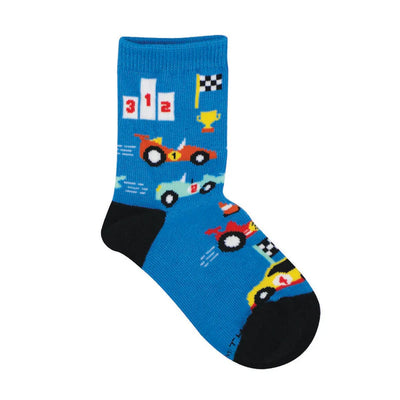 Socksmith Kids Off to the Races Car Socks 7190