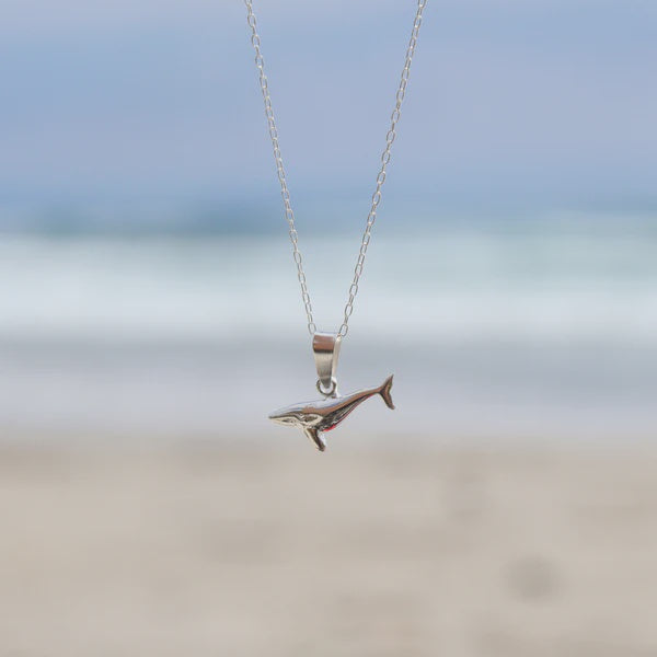 Little Taonga Sterling Silver Whale Necklace