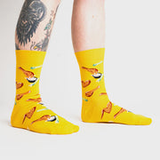 Sock it to Me Spread Your Wings and Fry Men's / Large Unisex Crew Socks SM666