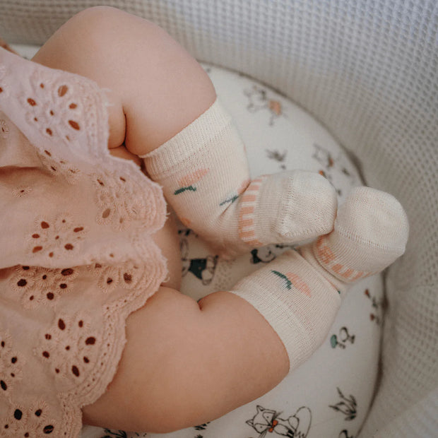 Lamington Merino Wool Crew Socks | BABY | Rosa