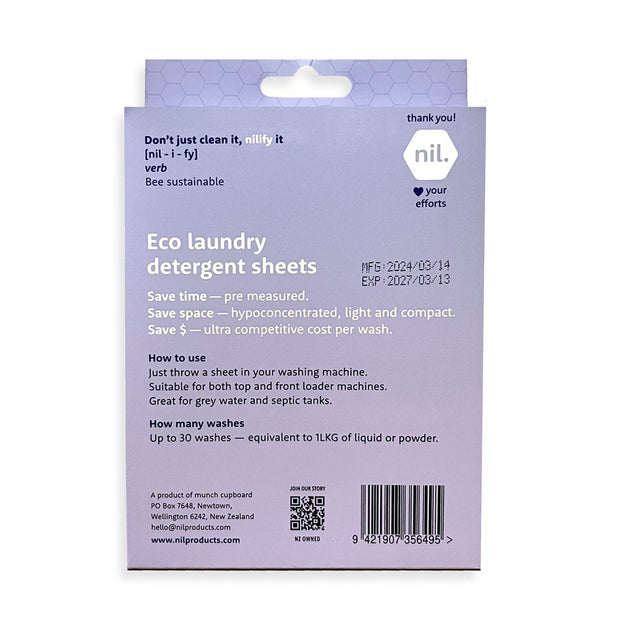 Nil Eco Laundry Detergent Sheets