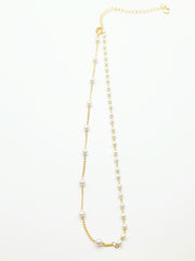 Some Mini Pearls Gold Plated Necklace 103