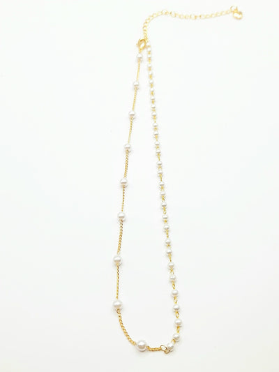 Some Mini Pearls Gold Plated Necklace 103