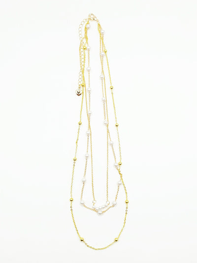 Some Mermaidia Gold Coloured Necklace with Pearls 107