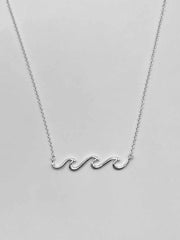 Some Sterling Silver Wave Necklace 992