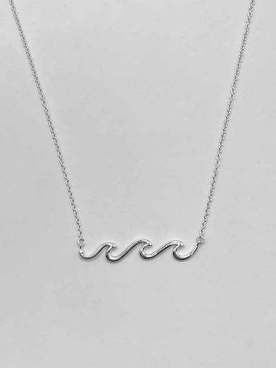 Some Sterling Silver Wave Necklace 992