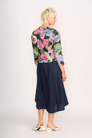 Foil Hydrangea Gather Together Linen Jacket TP14652