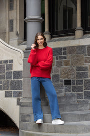 Knewe Note Sweater in Chilli Red K2016A