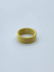 Some Gold Coloured Mesh Ring 449