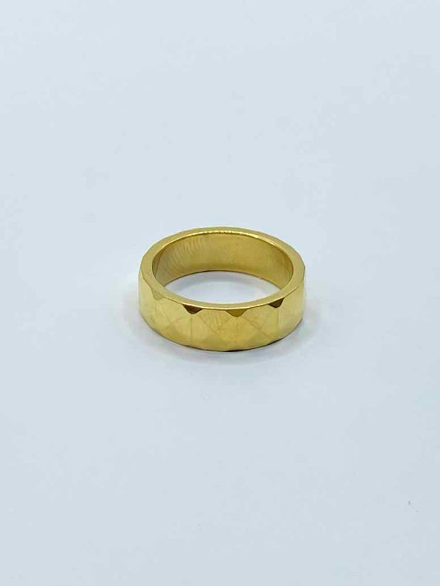 Some Gold Coloured Geo Ring 451