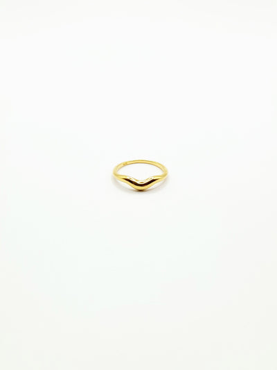 Some 18k Gold Plated Palladium Fluid Ring 797