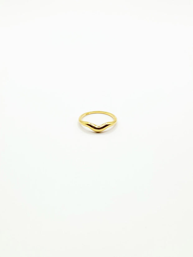 Some 18k Gold Plated Palladium Fluid Ring 797