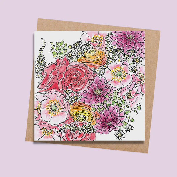 Rara and Ribbon RR41 Vintage Burst Card